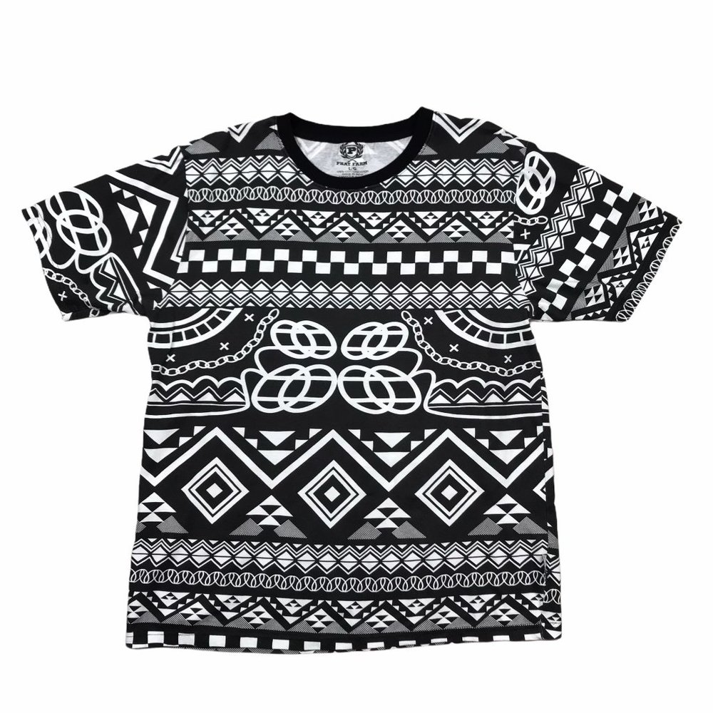 # Phat Farm Tribal Design Tee Sz Lg